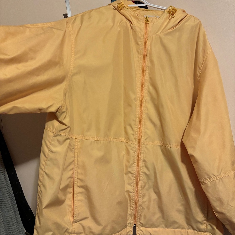 Yellow windbreaker